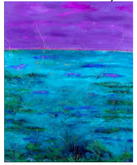 Under a Violet Sky (print) by Leslie Harris
