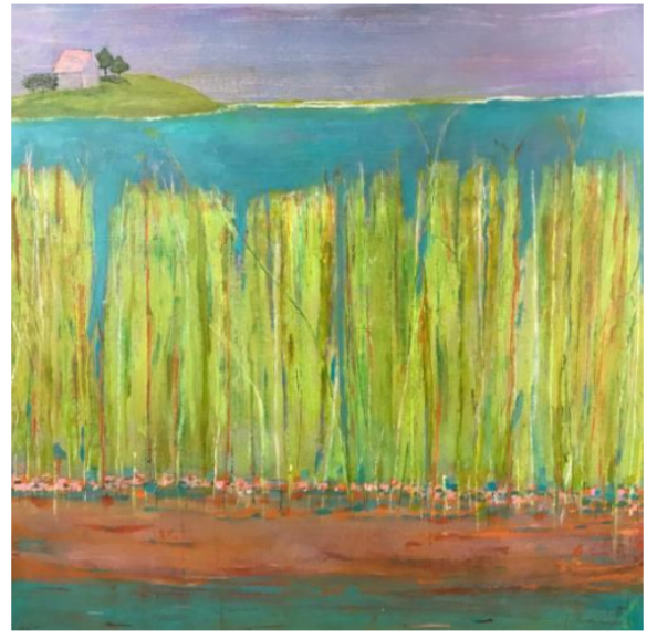 The Pink House (Print) by Leslie Harris